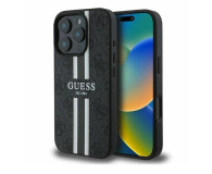 Etui / obudowa na smartfona Guess 4G Printed Stripes do iPhone 16 Pro czarny